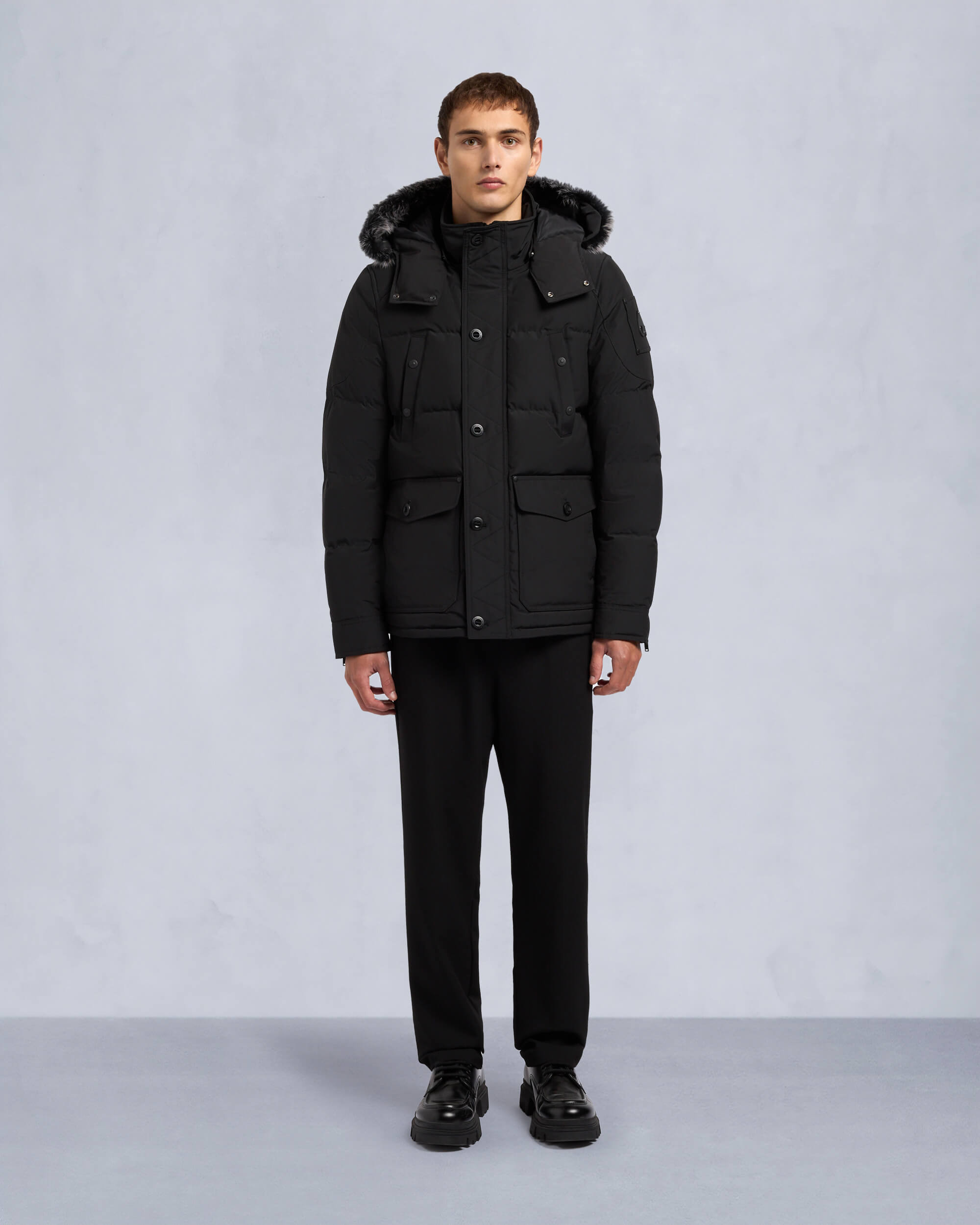 ONYX ROUND ISLAND SHEARLING DOWN JACKET - 2