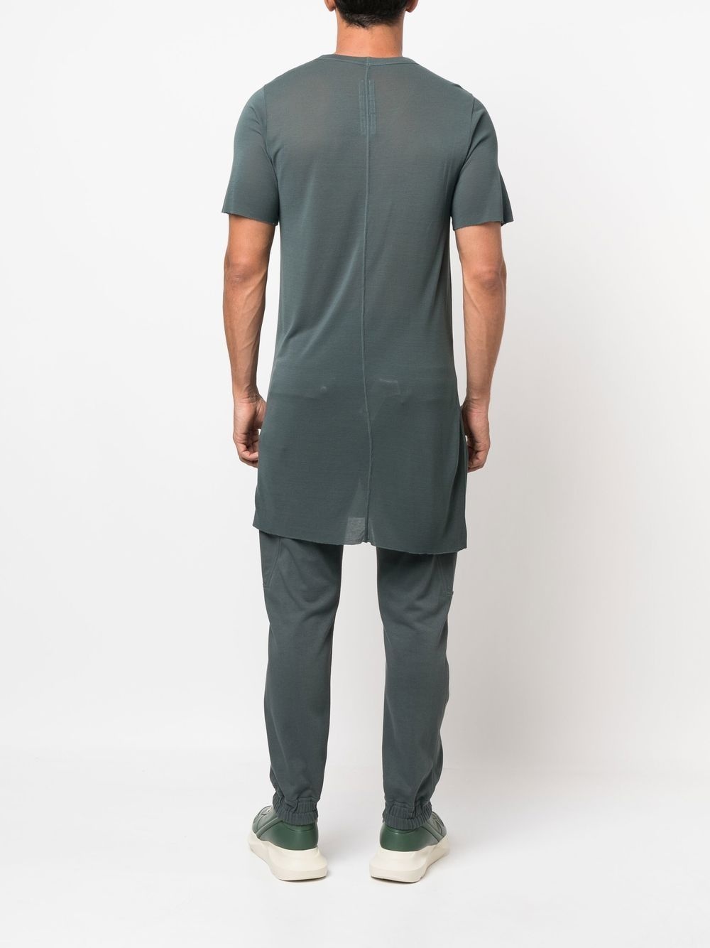 longline raw-hem T-shirt - 4