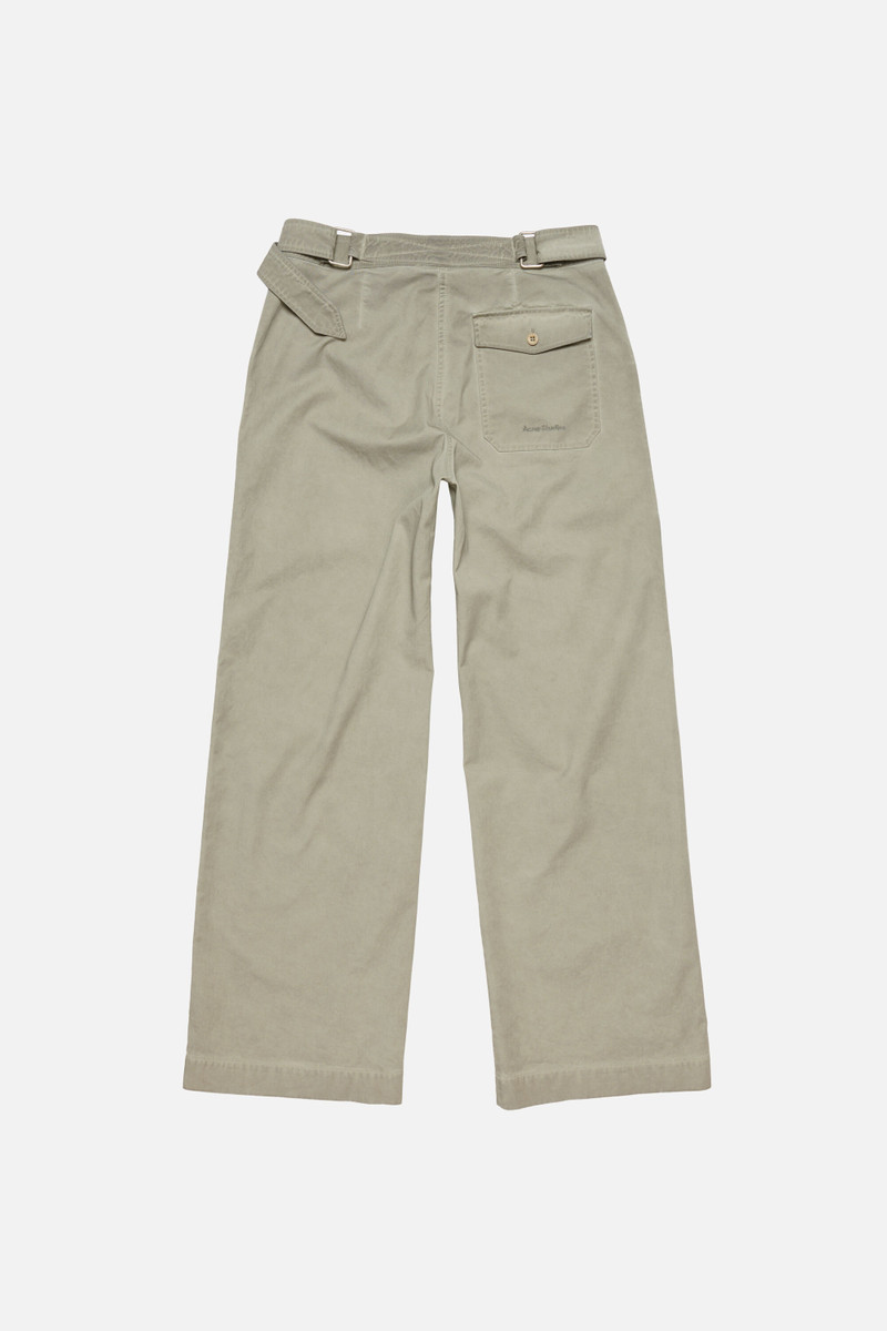 Twill trousers with belt - Clay beige 6