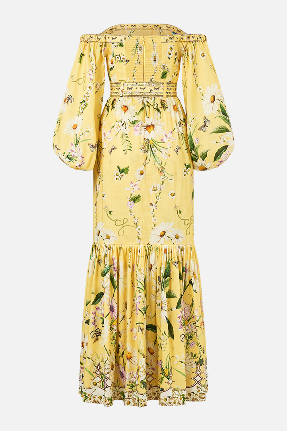 PUFF SLEEVE CORSET DRESS - 8