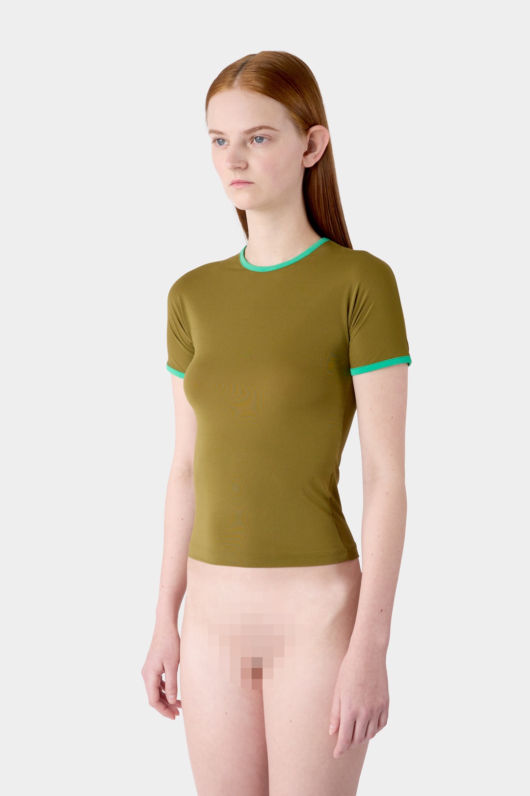 SUPER STRETCH T-SHIRT / olive green - 3