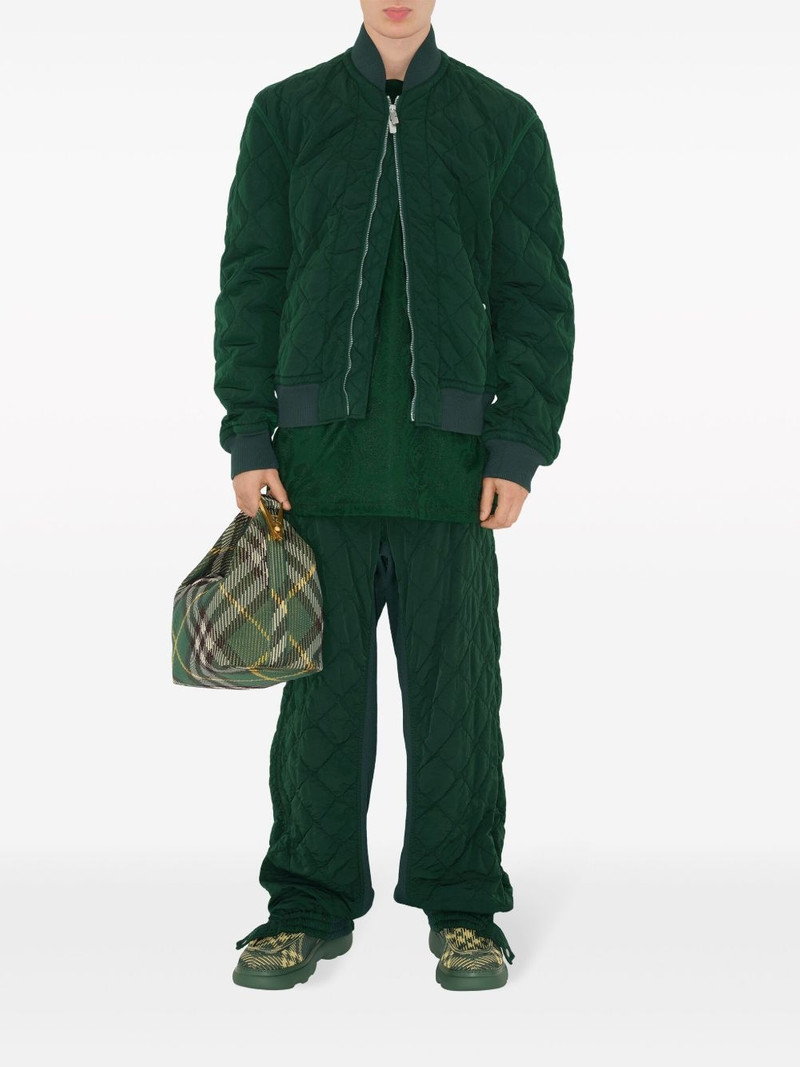 Burberry quilted zip-up bomber jacket outlook