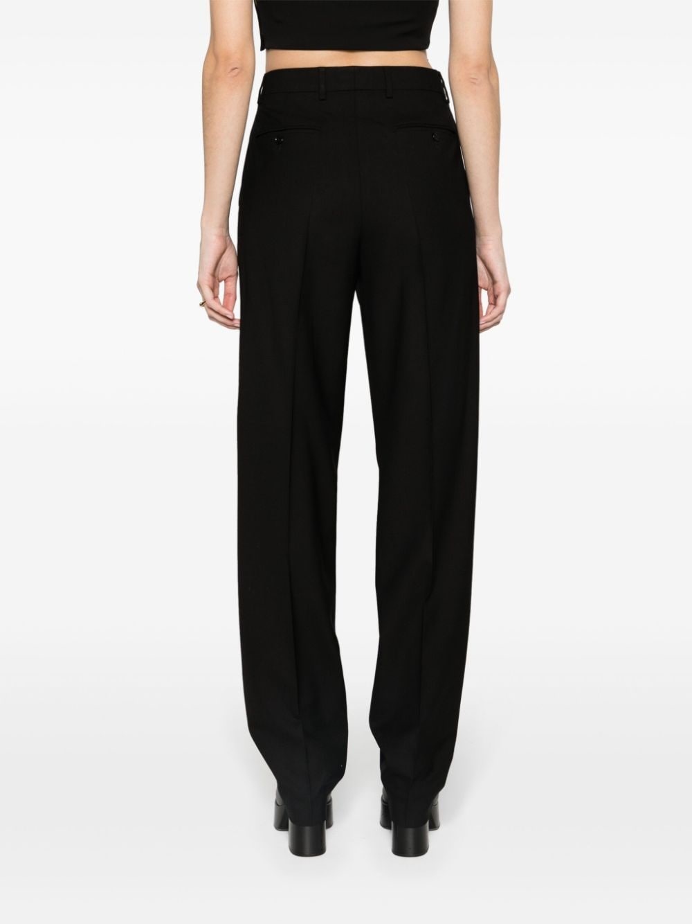 straight-leg tailored trousers - 4