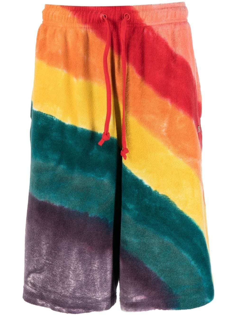 rainbow stripe-print shorts - 1