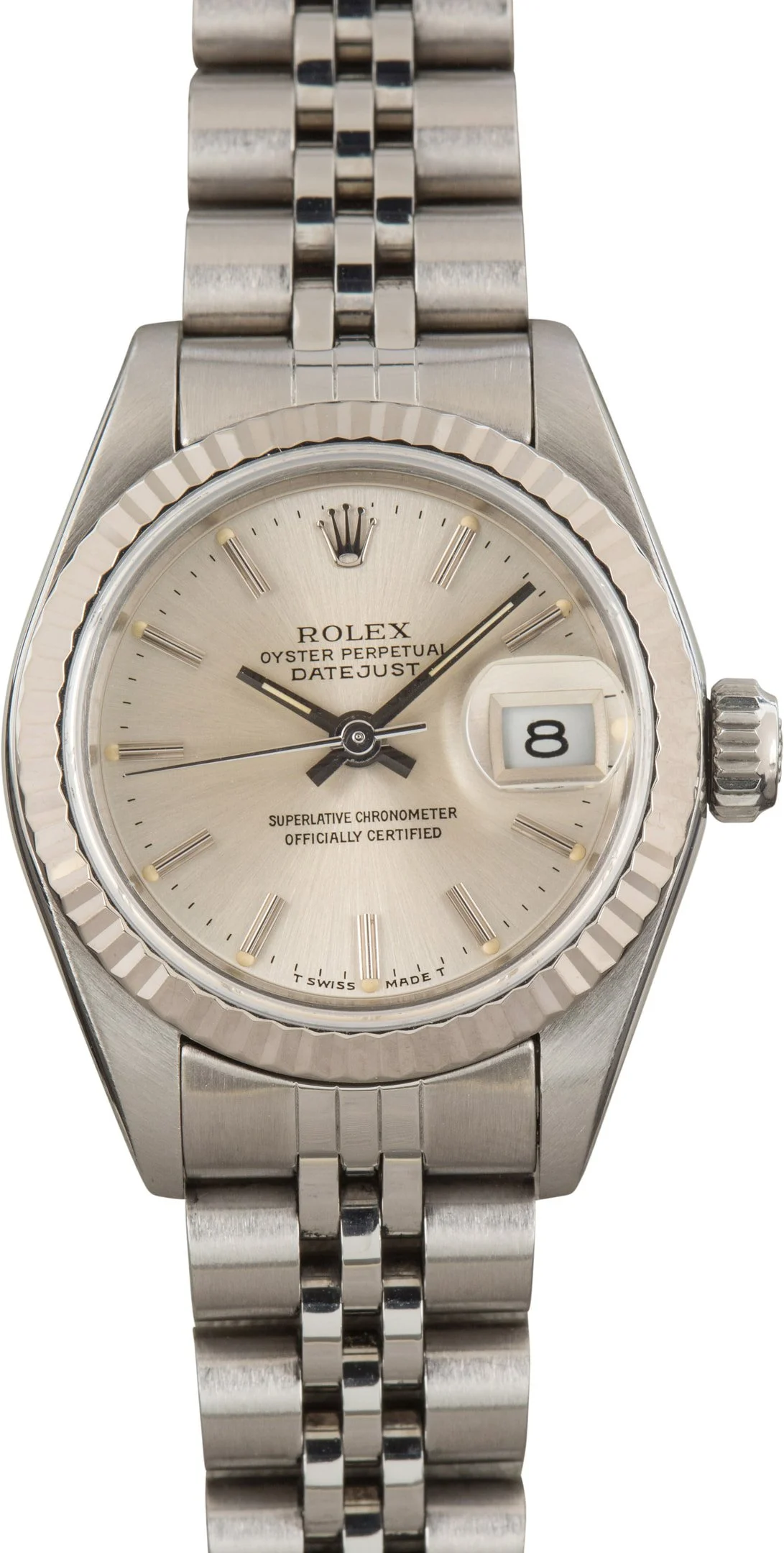 Used Ladies Rolex Datejust 69174 Silver Dial - 1