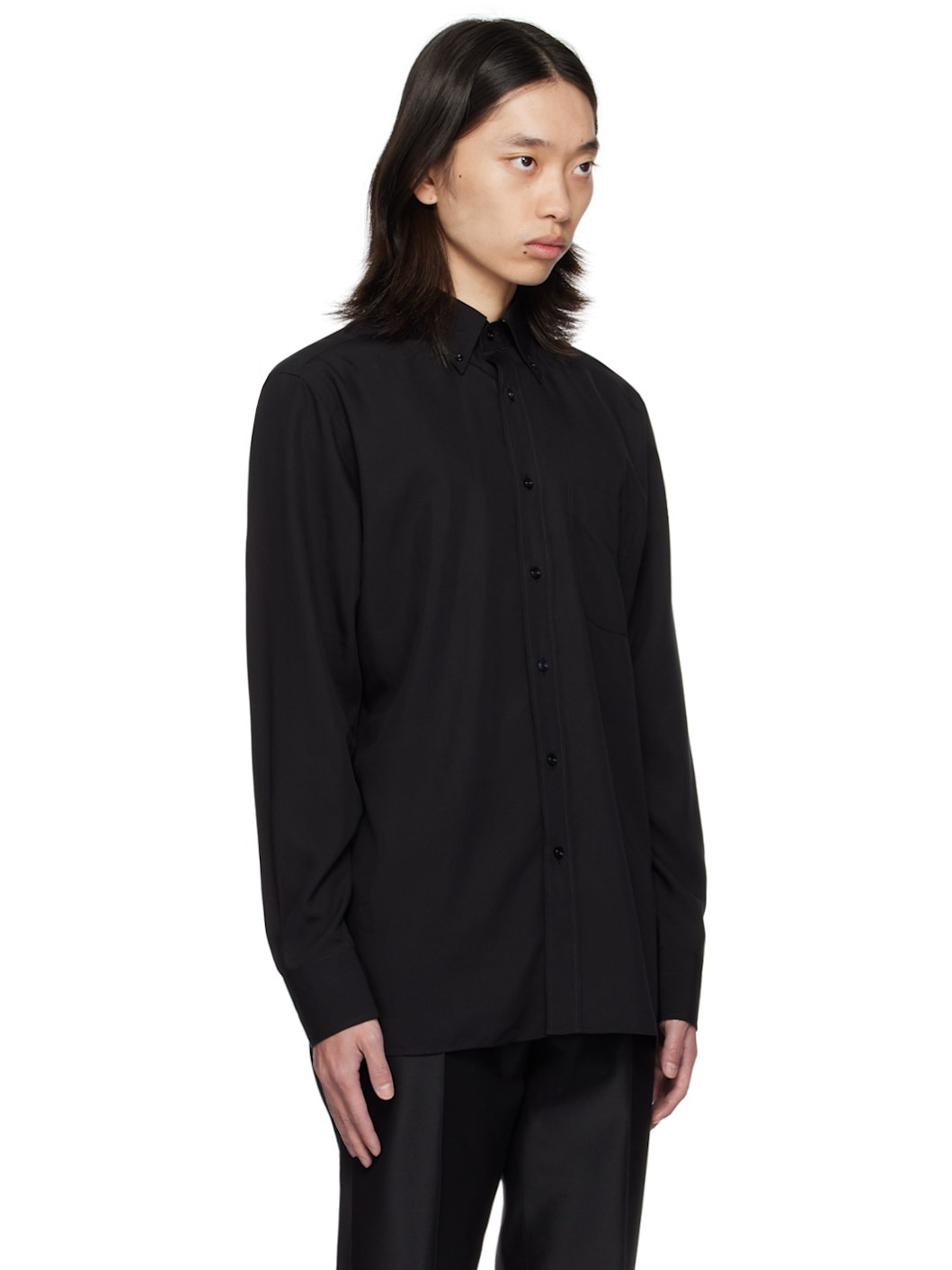 Black Button Shirt - 2