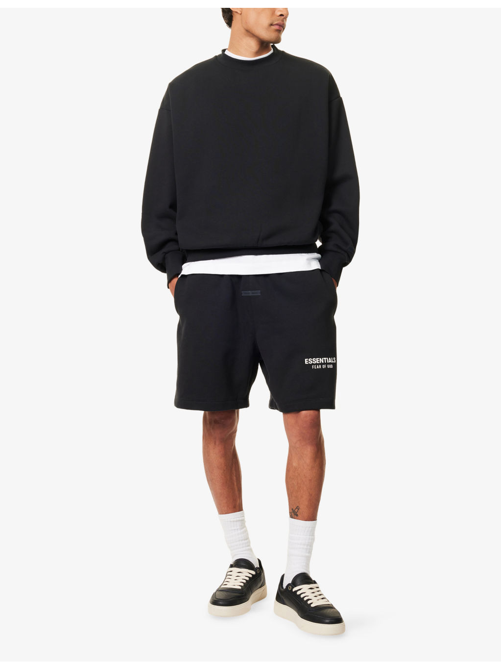 Logo-Embellished Crewneck Cotton-Blend Jumper - 2