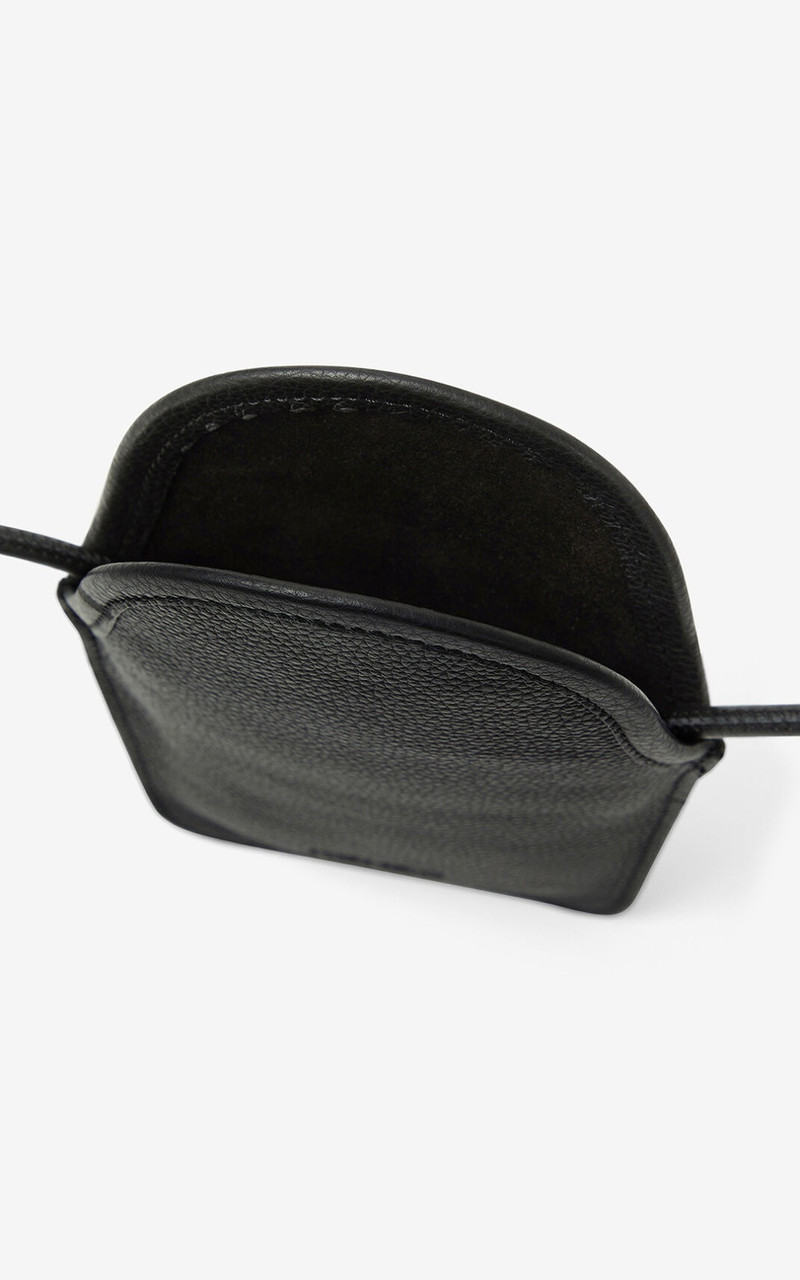 KENZO Onda leather crossbody phone holder. 3