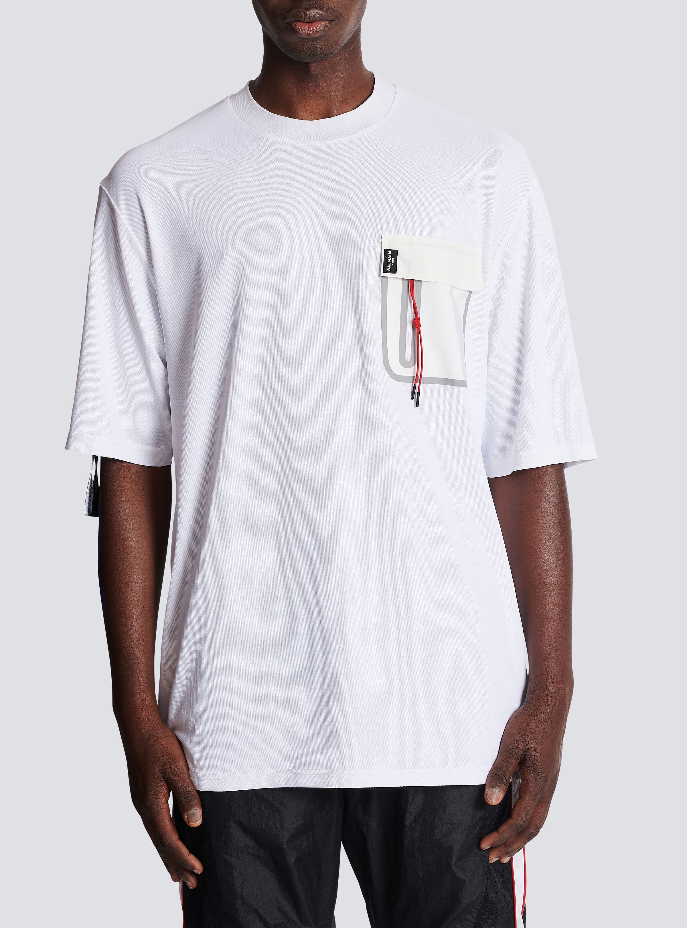 Balmain x Puma - Oversized T-shirt with pocket - 5