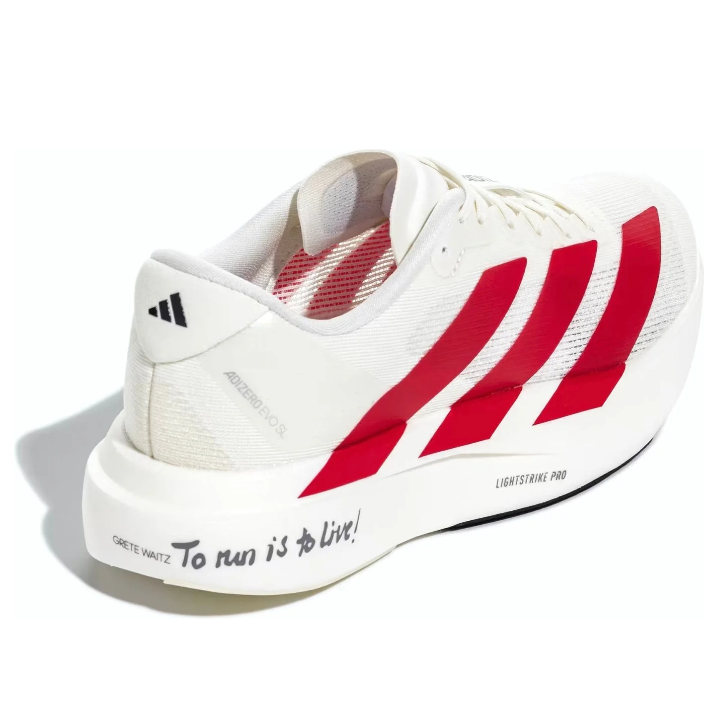 (WMNS) adidas Adizero EVO SL 'Off White Better Scarlet Core Black' JS1183 - 5