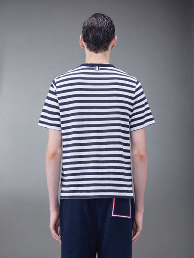 Thom Browne horizontal-stripe short-sleeve T-shirt outlook
