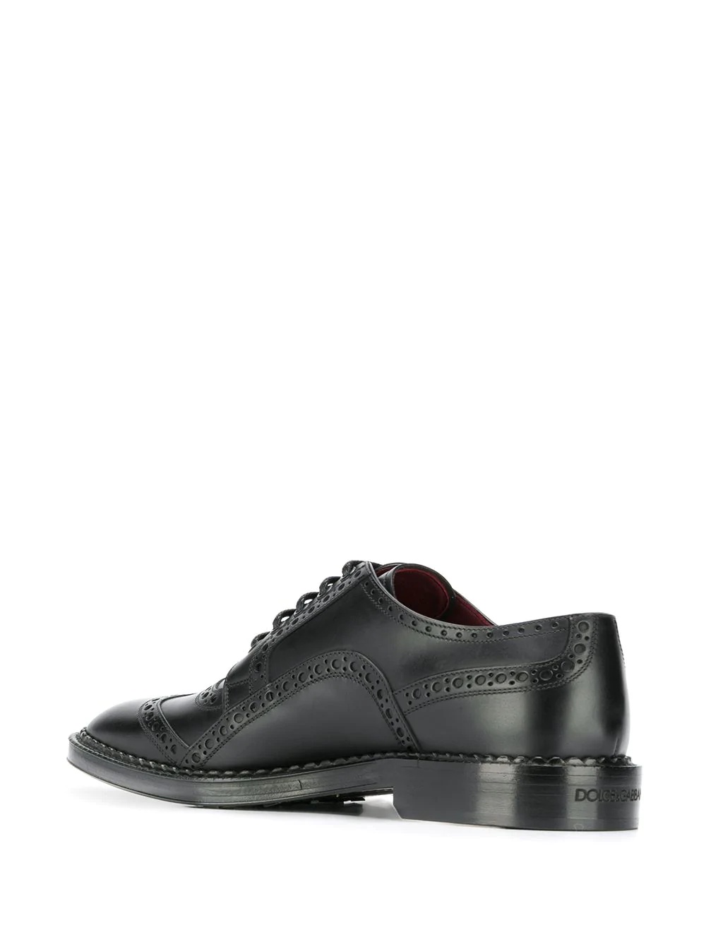 formal leather brogues - 3