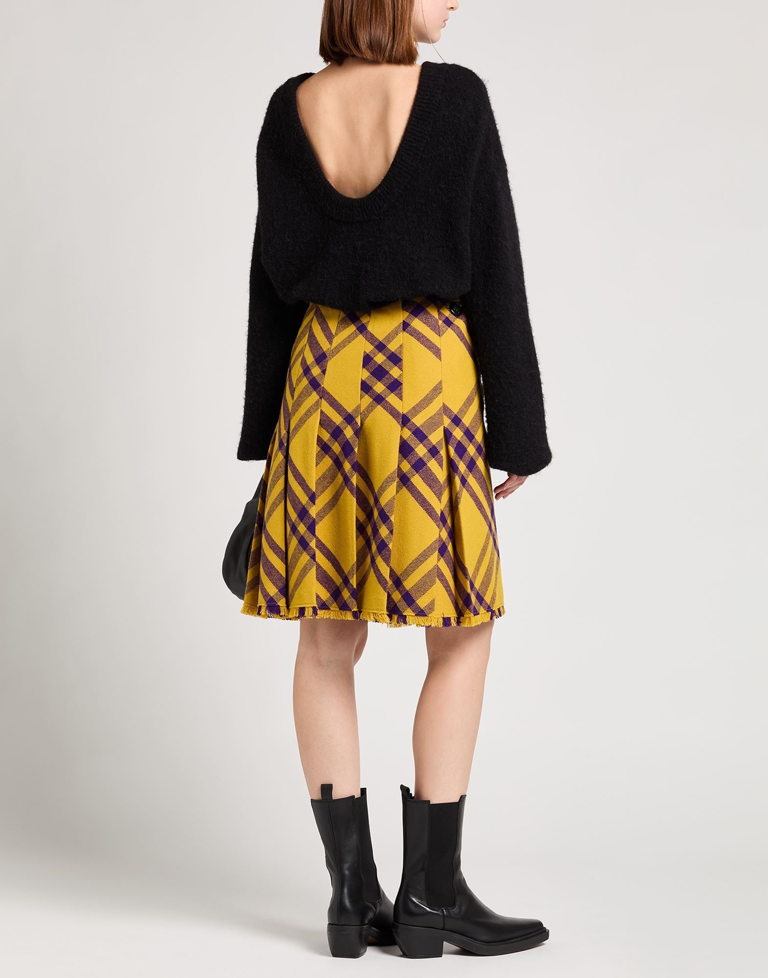 Yellow Women's Mini Skirt - 4