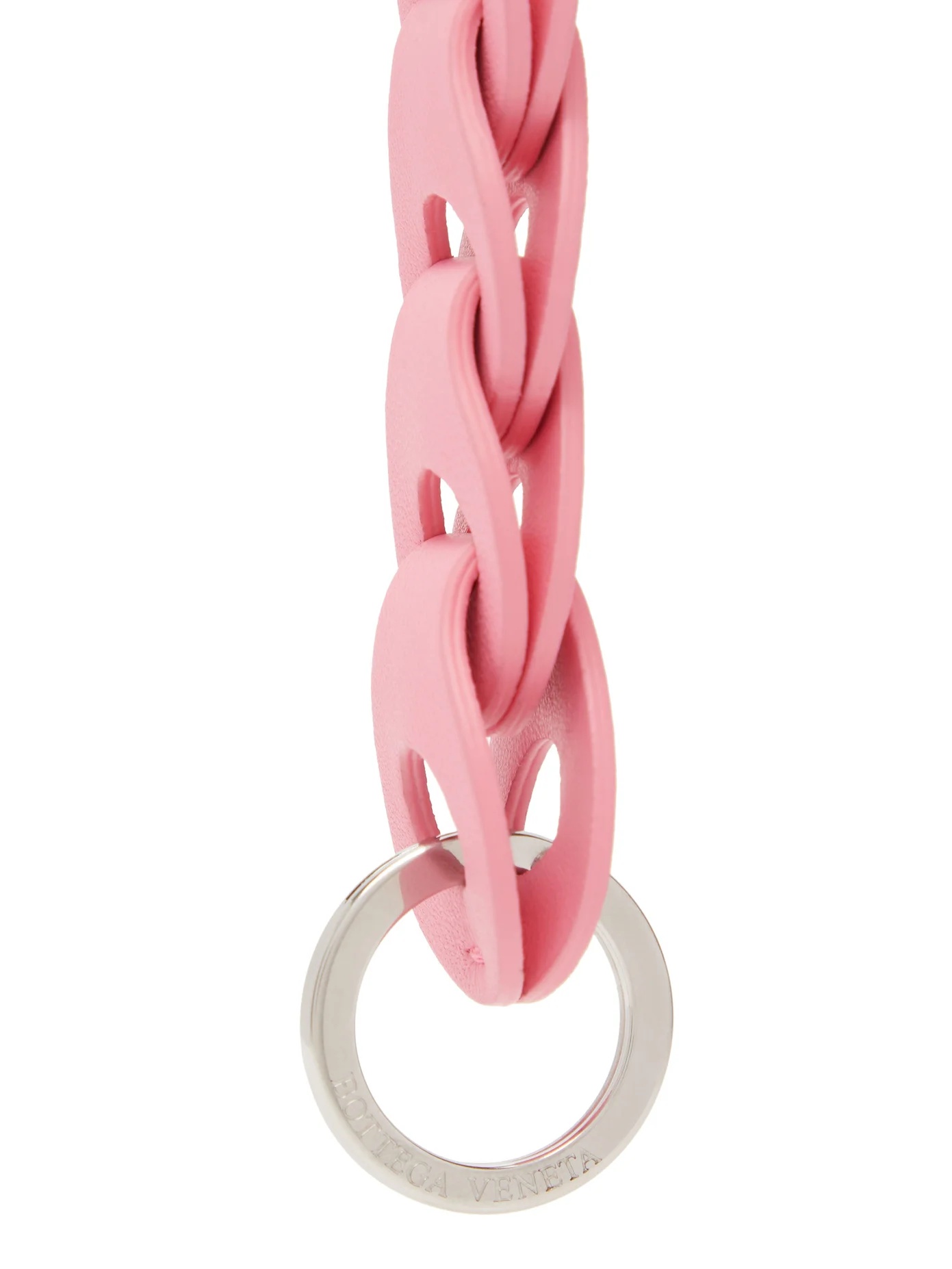 Chain-link leather key ring - 4