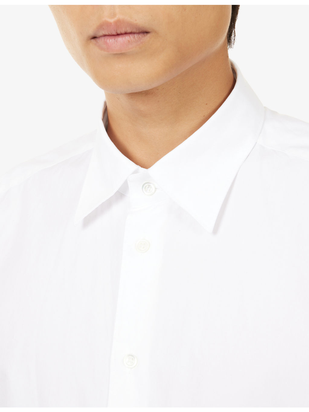 Maridola Pointed-Collar Cotton Shirt - 5