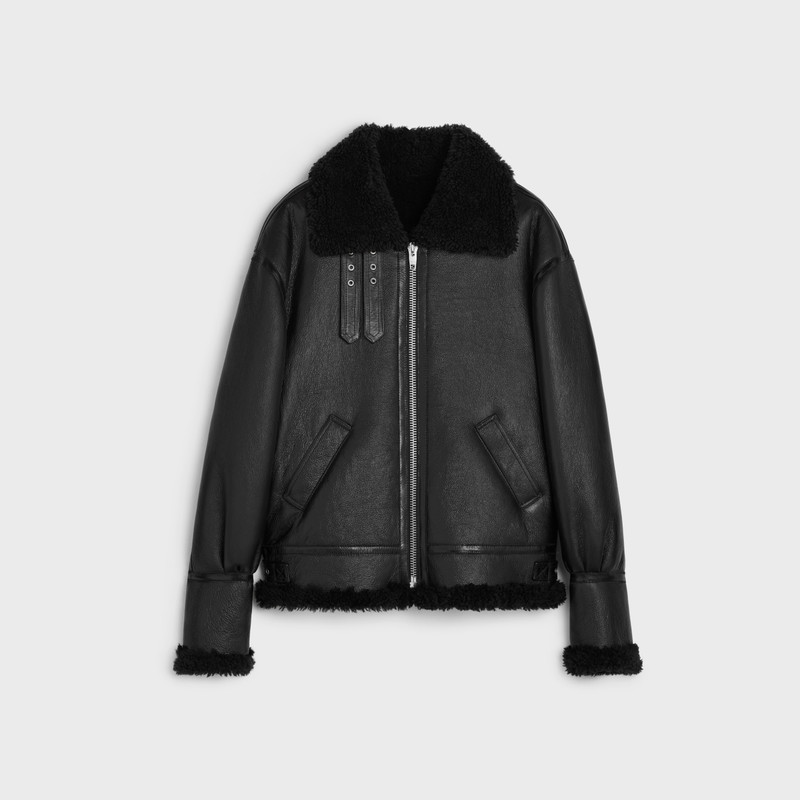 bomber jacket in shearling 1