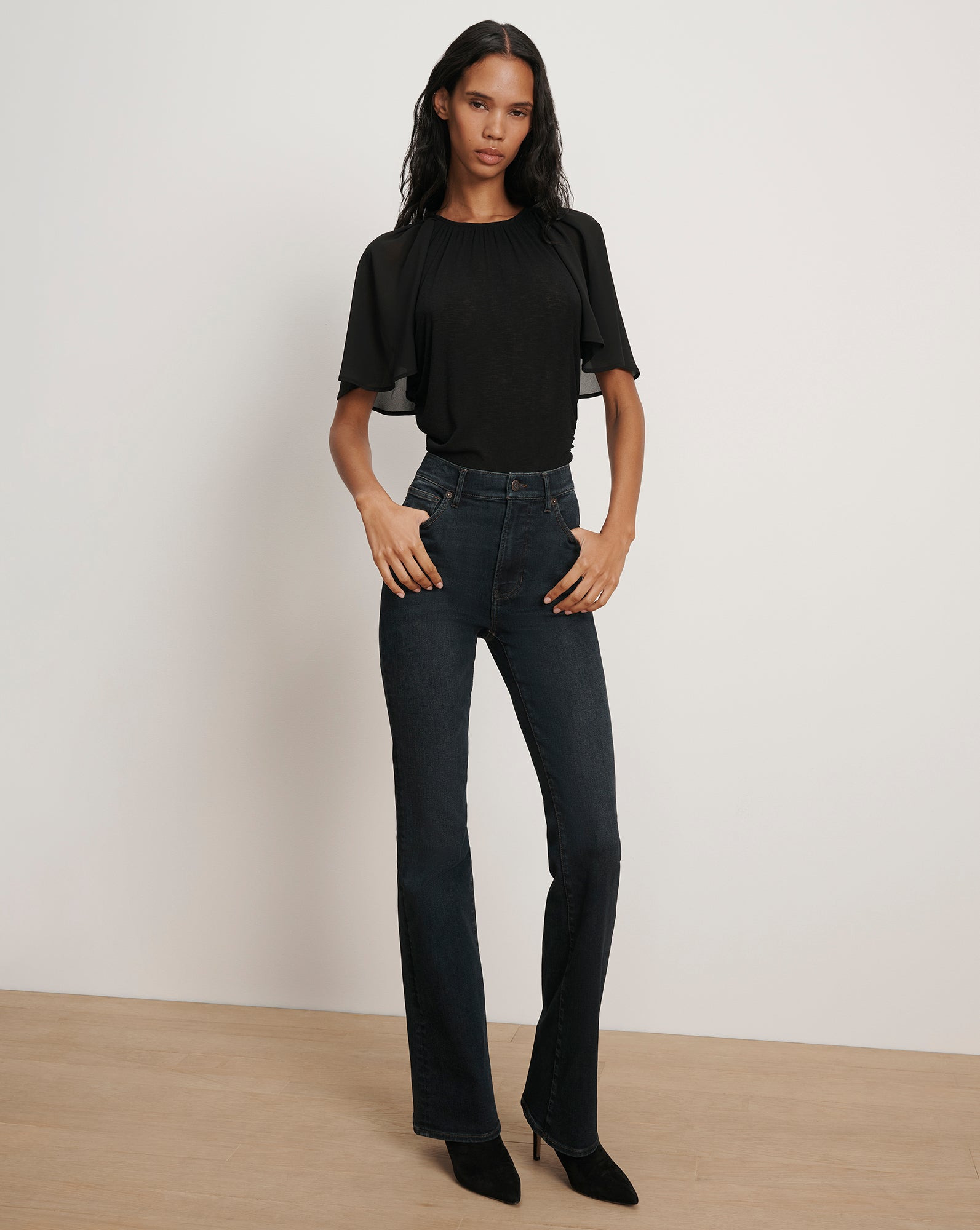 ARISA CHIFFON-SLEEVE BLOUSE - 3