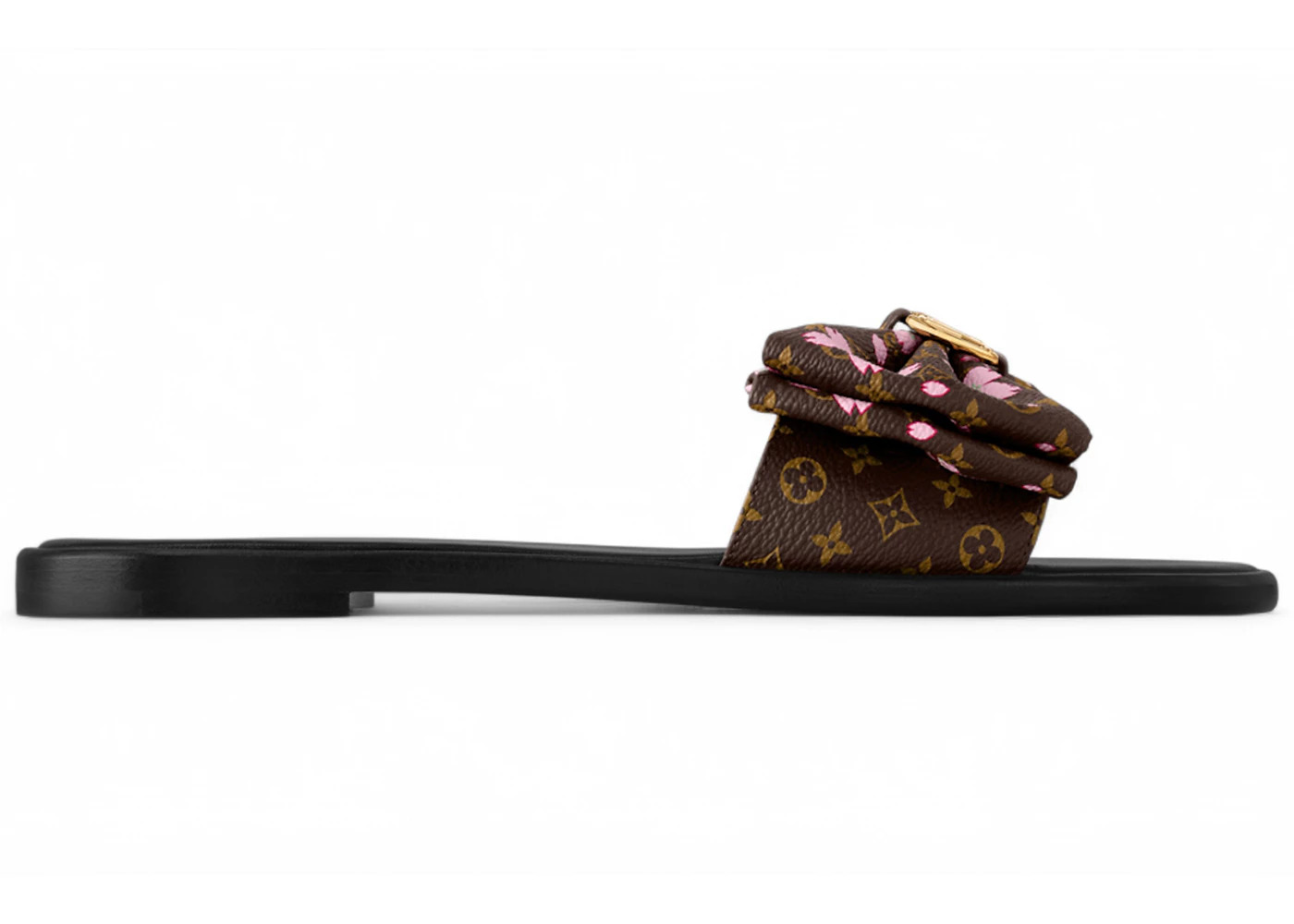 Louis Vuitton x Takashi Murakami Lily Flat Mule Cherry Blossom Sakura Brown (Women's) - 1