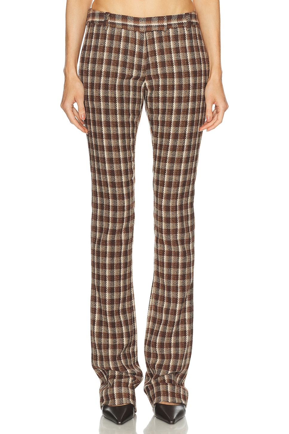 Pluffy Check Boucl Trouser - 1