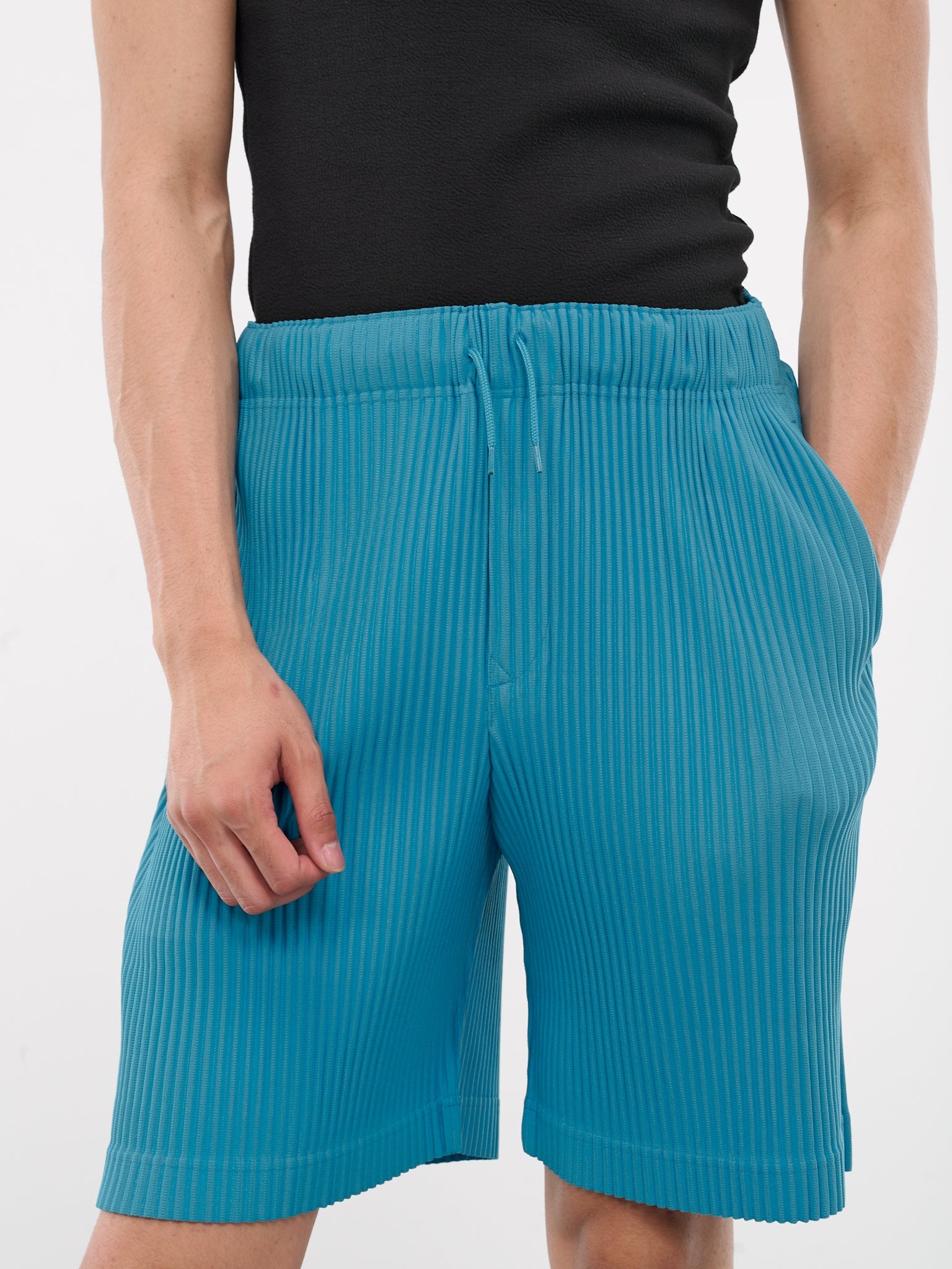Colorful Pleats Shorts - 4