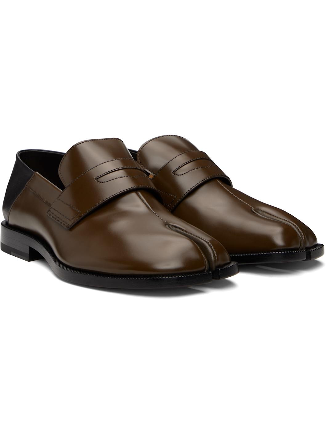 Brown Tabi Babouche Loafers - 4