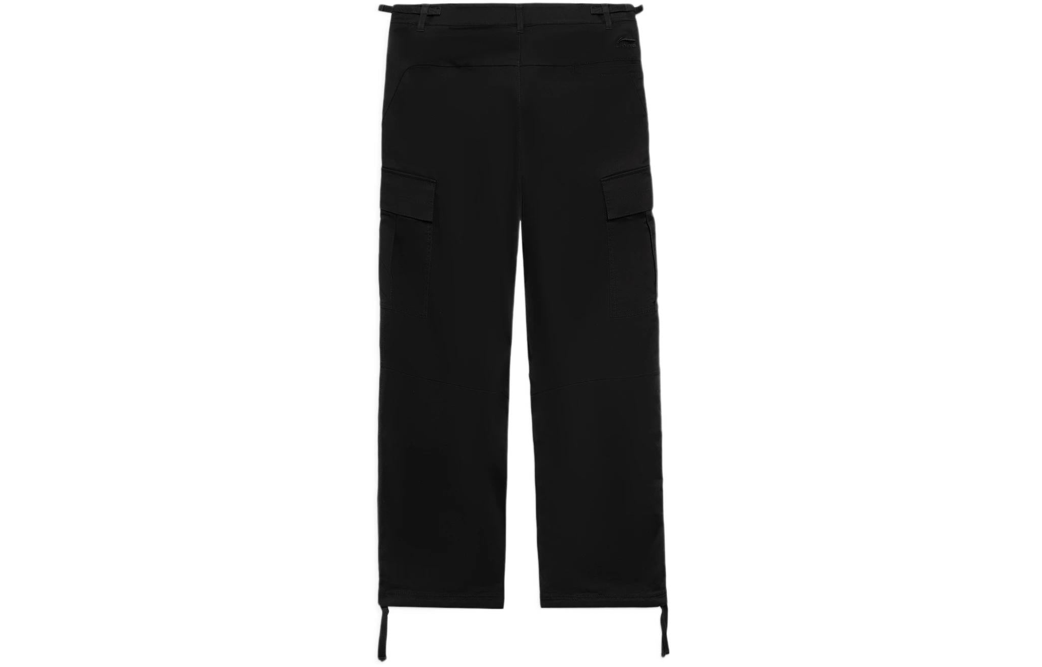 Li-Ning Skateboarding Graphic Cargo Pants 'Black' AKXS153-5 - 2