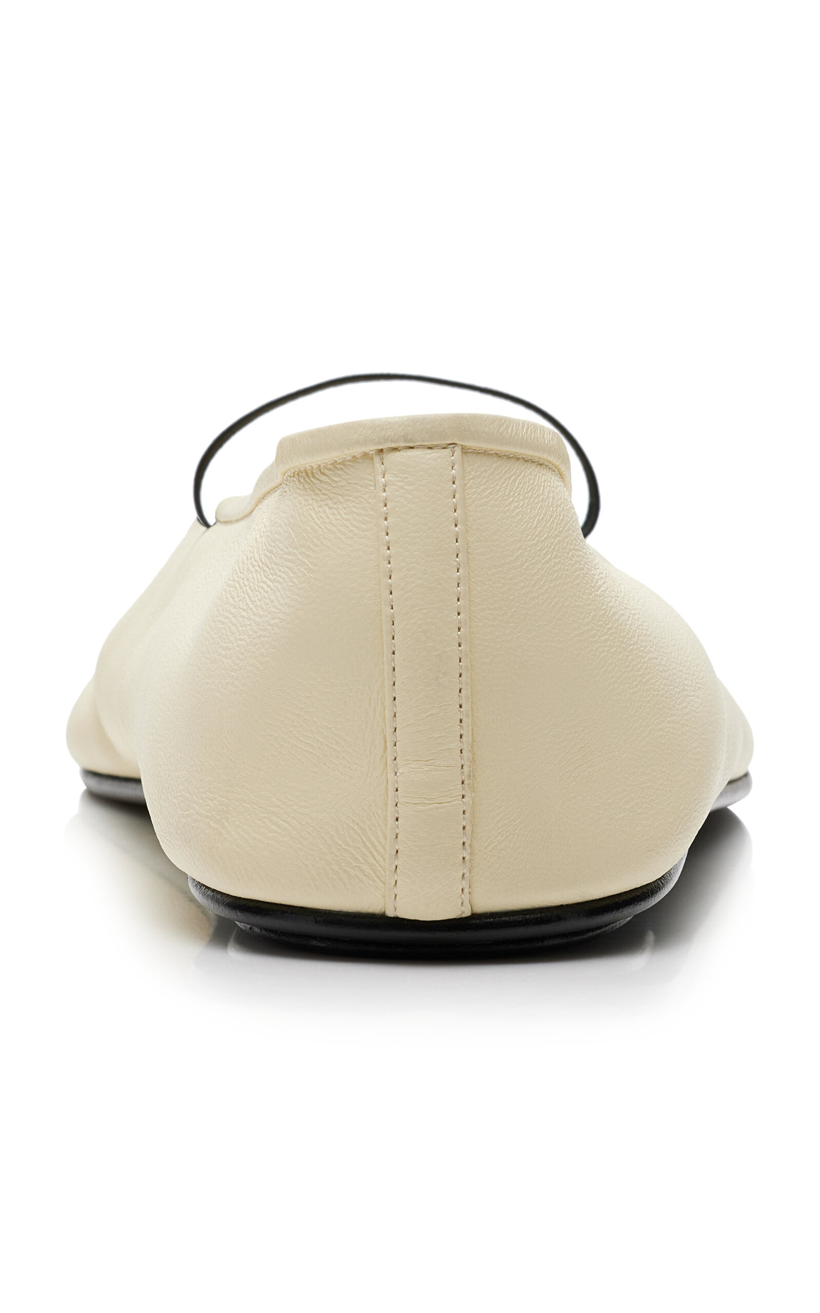 Leather Ballet Flats ivory - 5