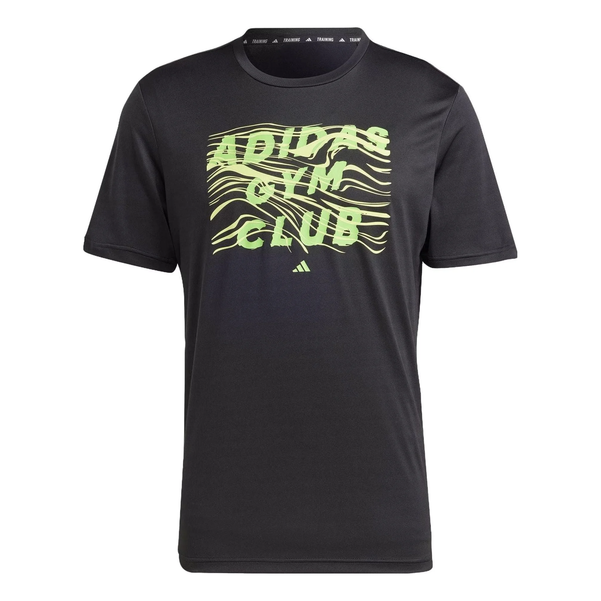 adidas HIIT Graphic Training T-Shirts 'Black Green' IL7008 - 1