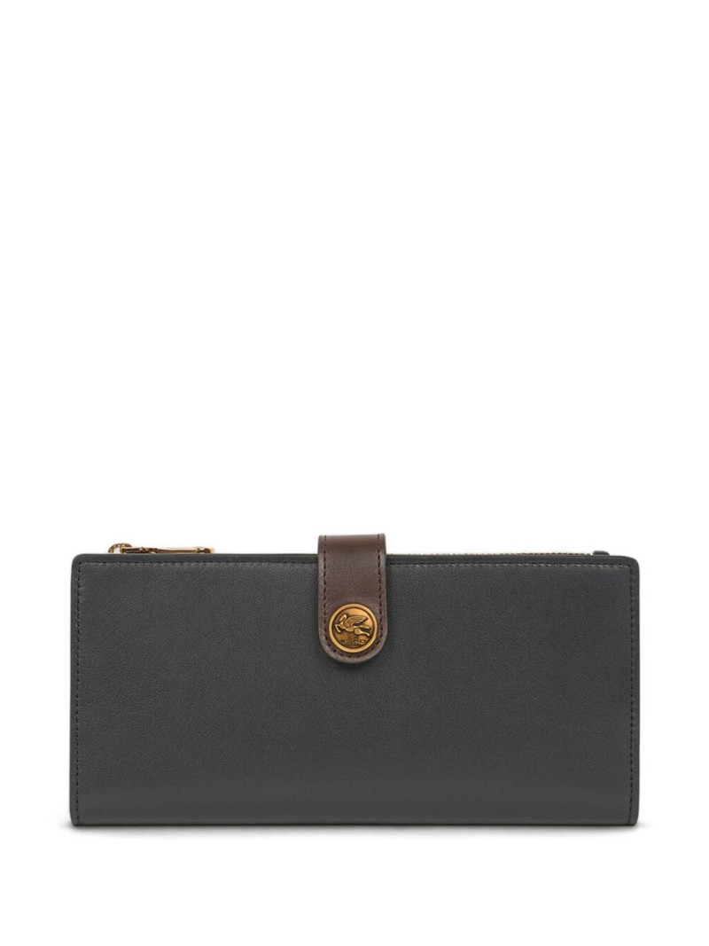 Pegaso-motif leather wallet 1