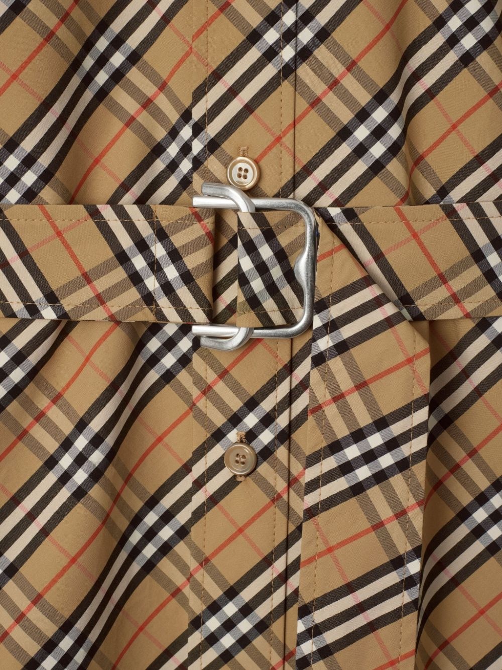 checked cotton dress - 5
