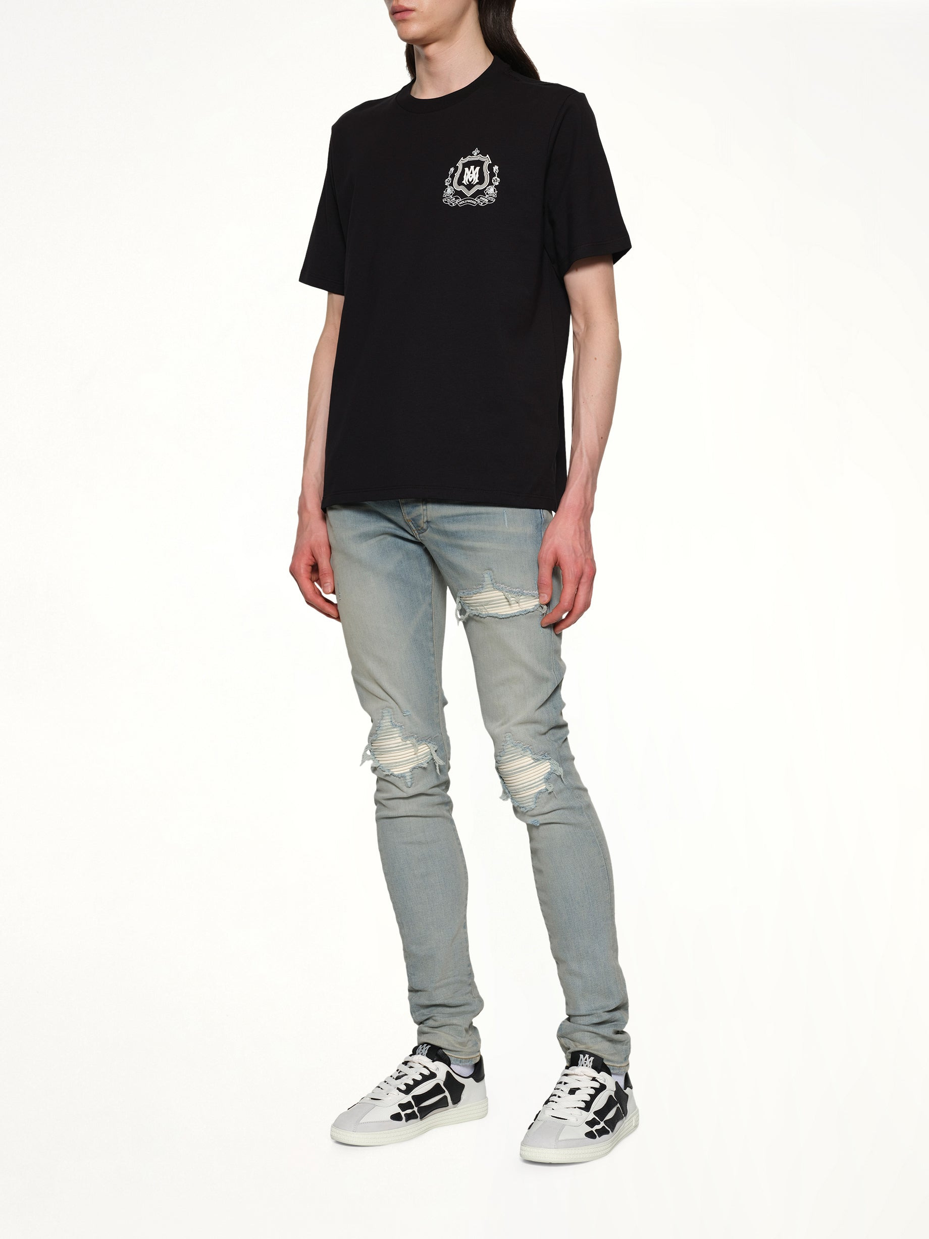 MA Crest Tee in Black - 5