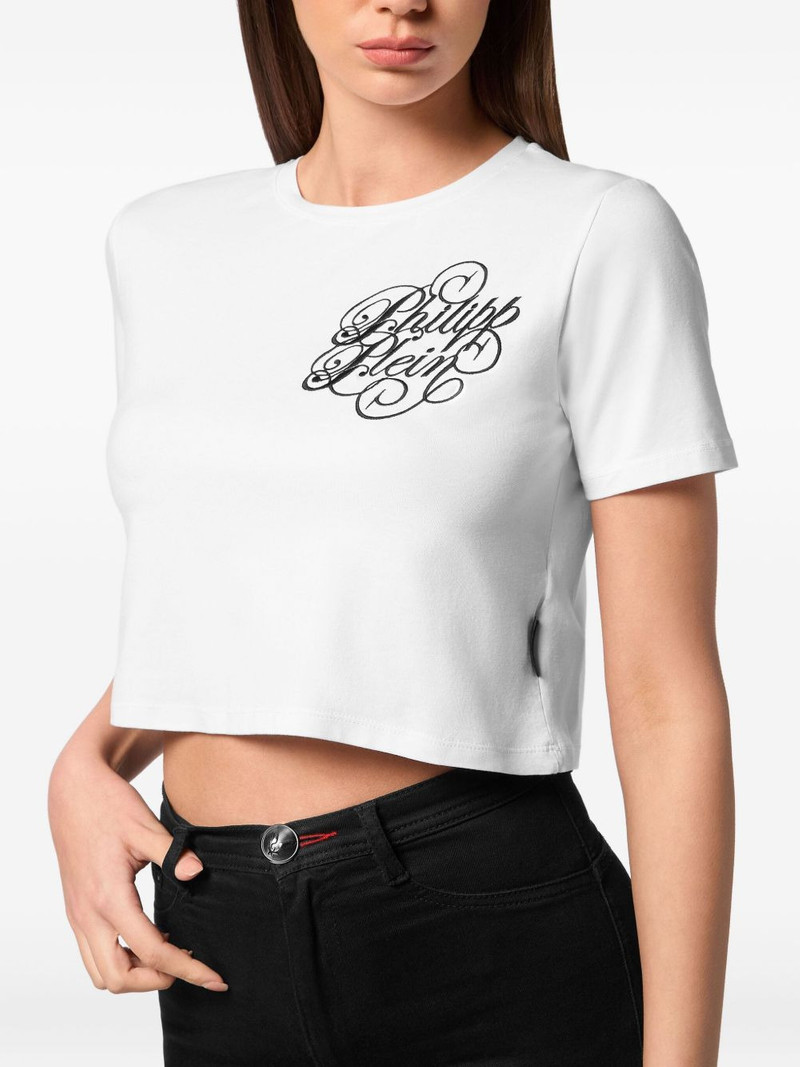 logo-detail cropped t-shirt 4