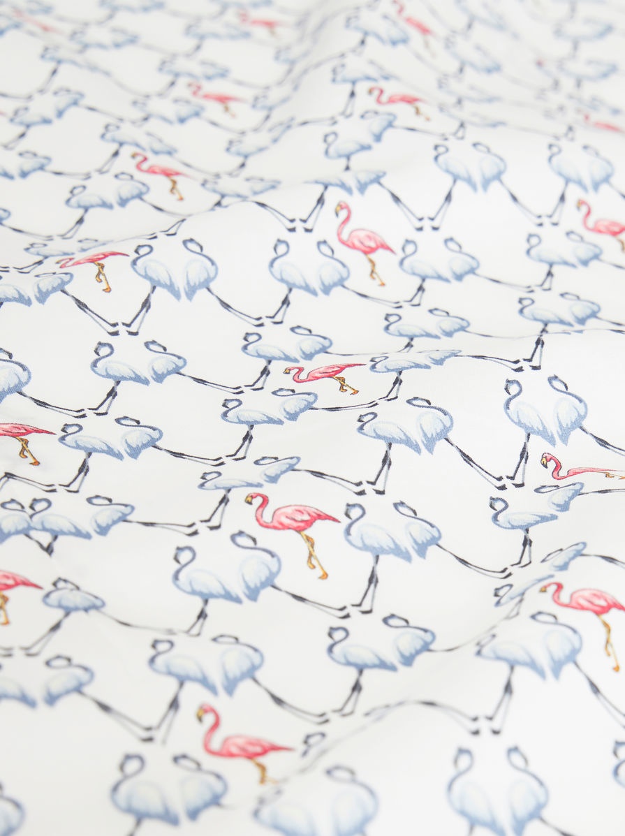 COTTON SHIRT WITH FLAMINGOES - 3