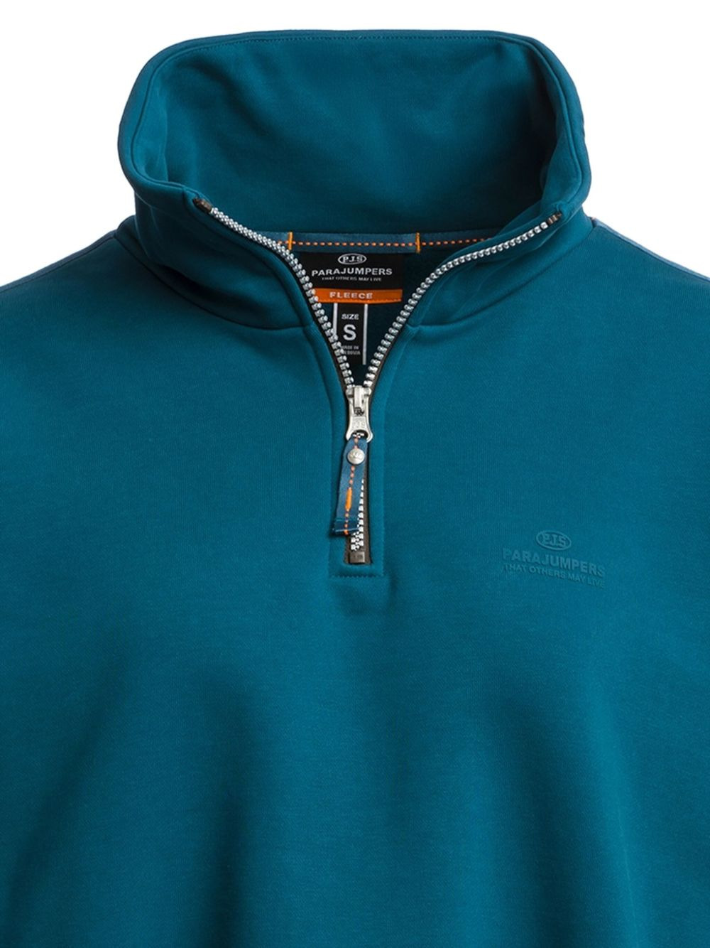 high-neck zip-up sweatshirt - 3