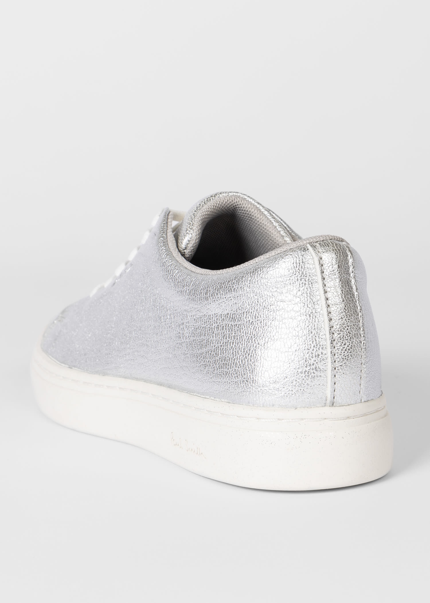 Silver Leather 'Lee' Trainers - 5