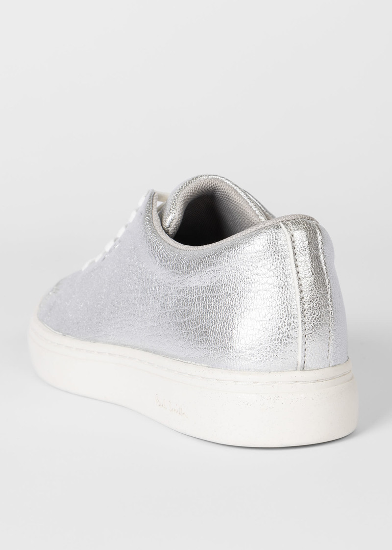 Silver Leather 'Lee' Trainers 5