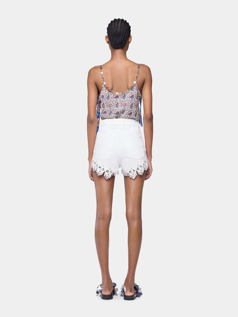 TANK TOP IN PRINTED SATIN 3
