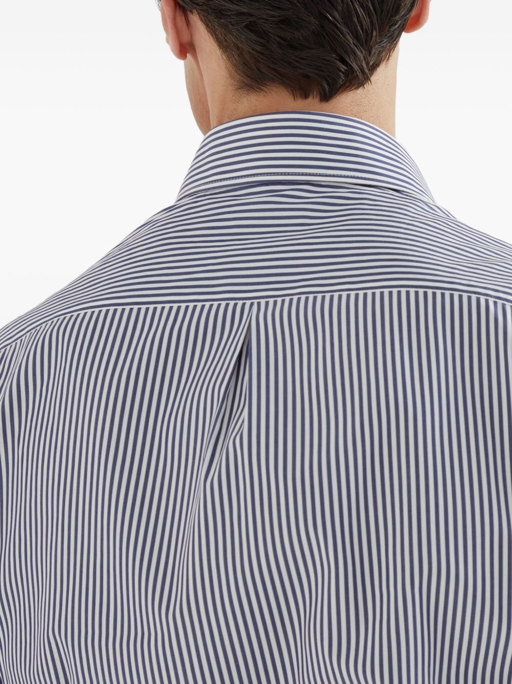 striped button-up shirt - 6