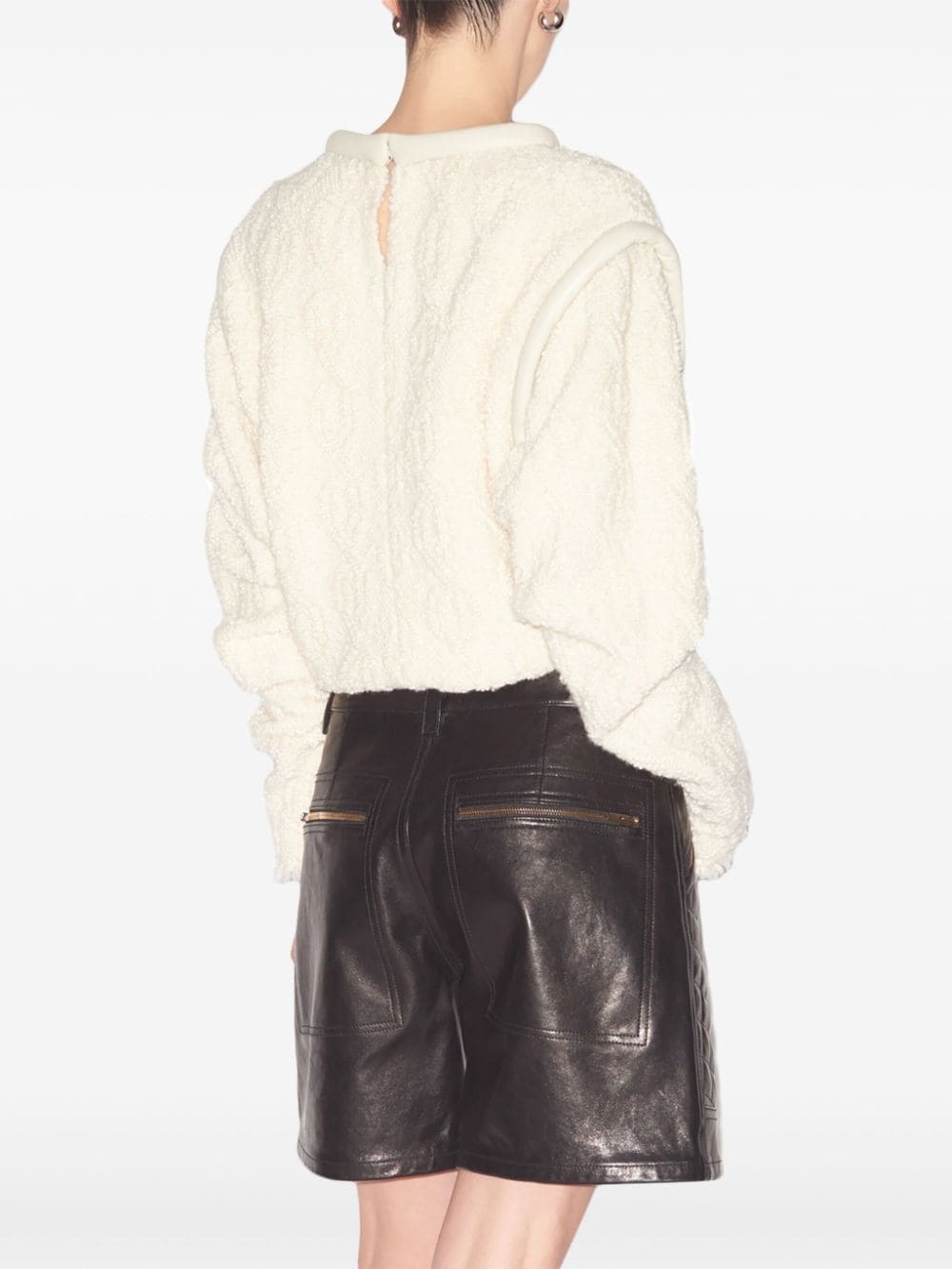 textured-finish chunky jumper - 3