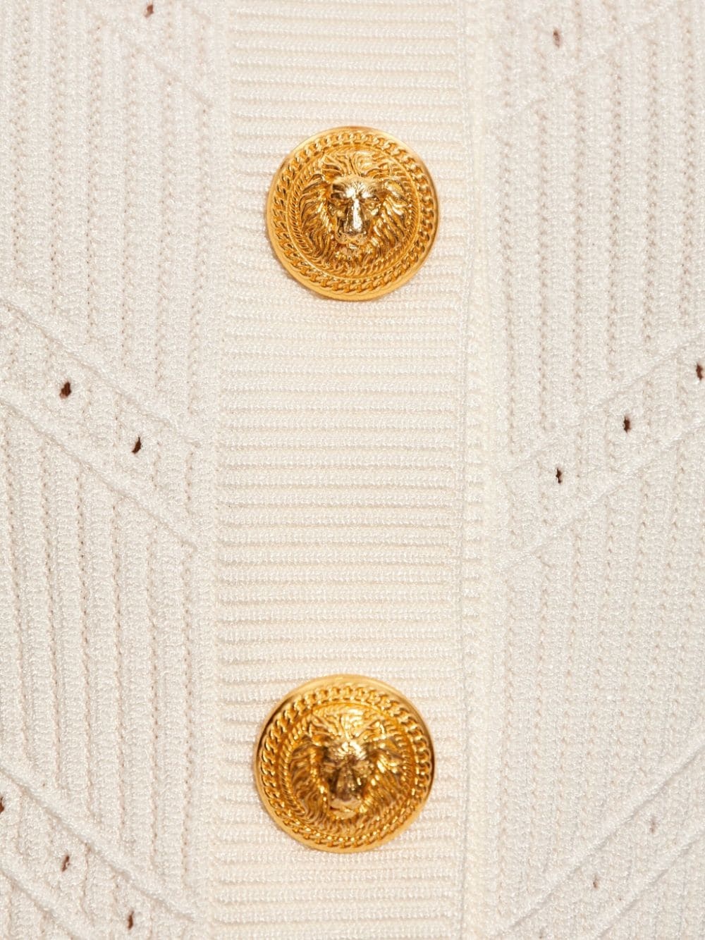 cropped ribbed-knit cardigan - 5