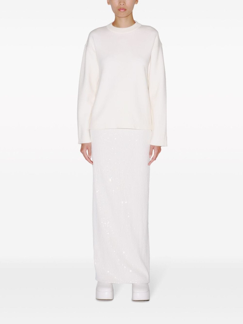 ROSETTA GETTY crew-neck double-face jumper outlook