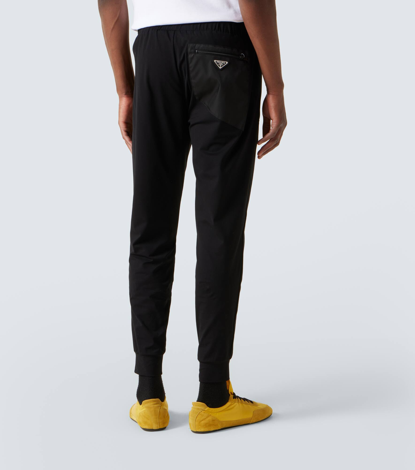 Technical cotton-blend slim pants - 4