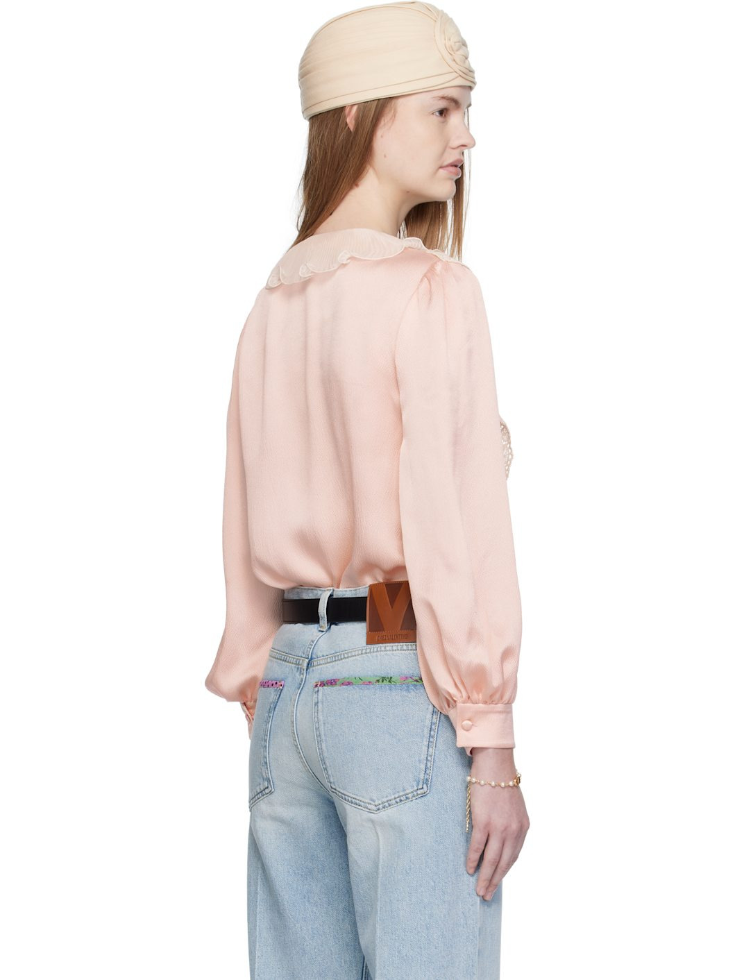 Pink Crêpe De Chine Shirt - 3