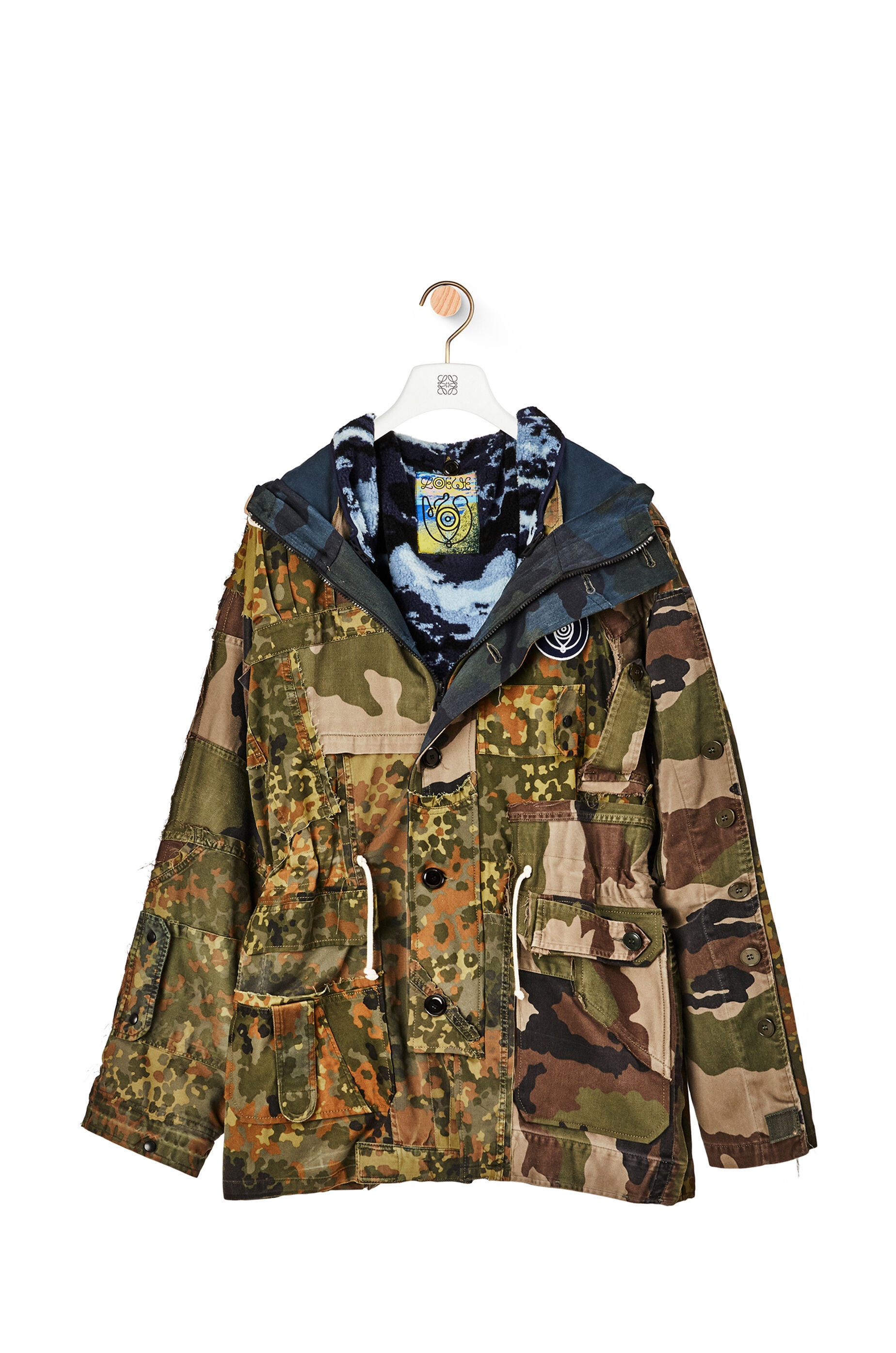 Camouflage parka in cotton and polyester - 6