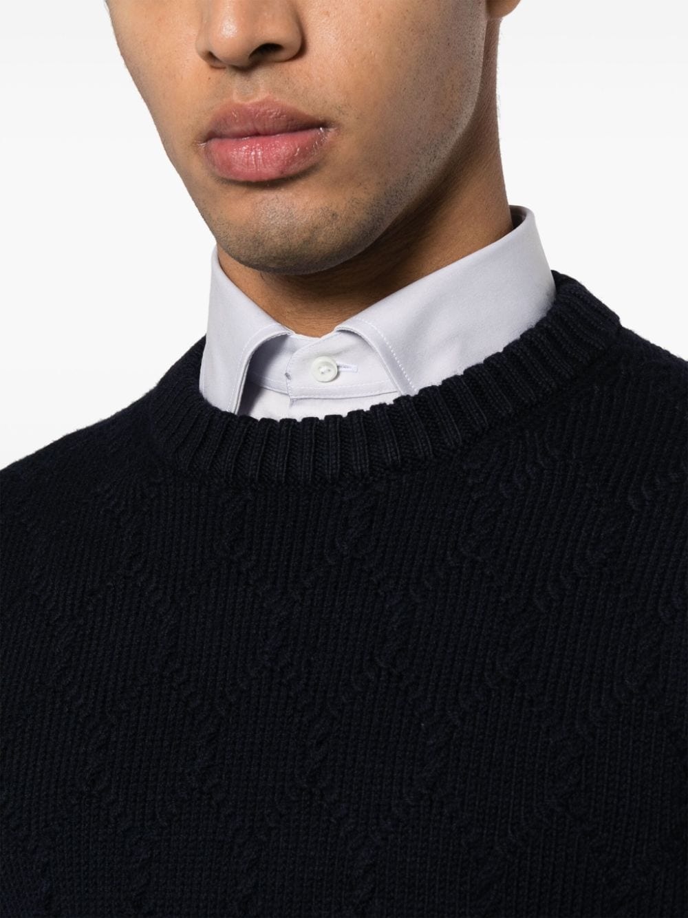 crew-neck merino wool jumper - 5