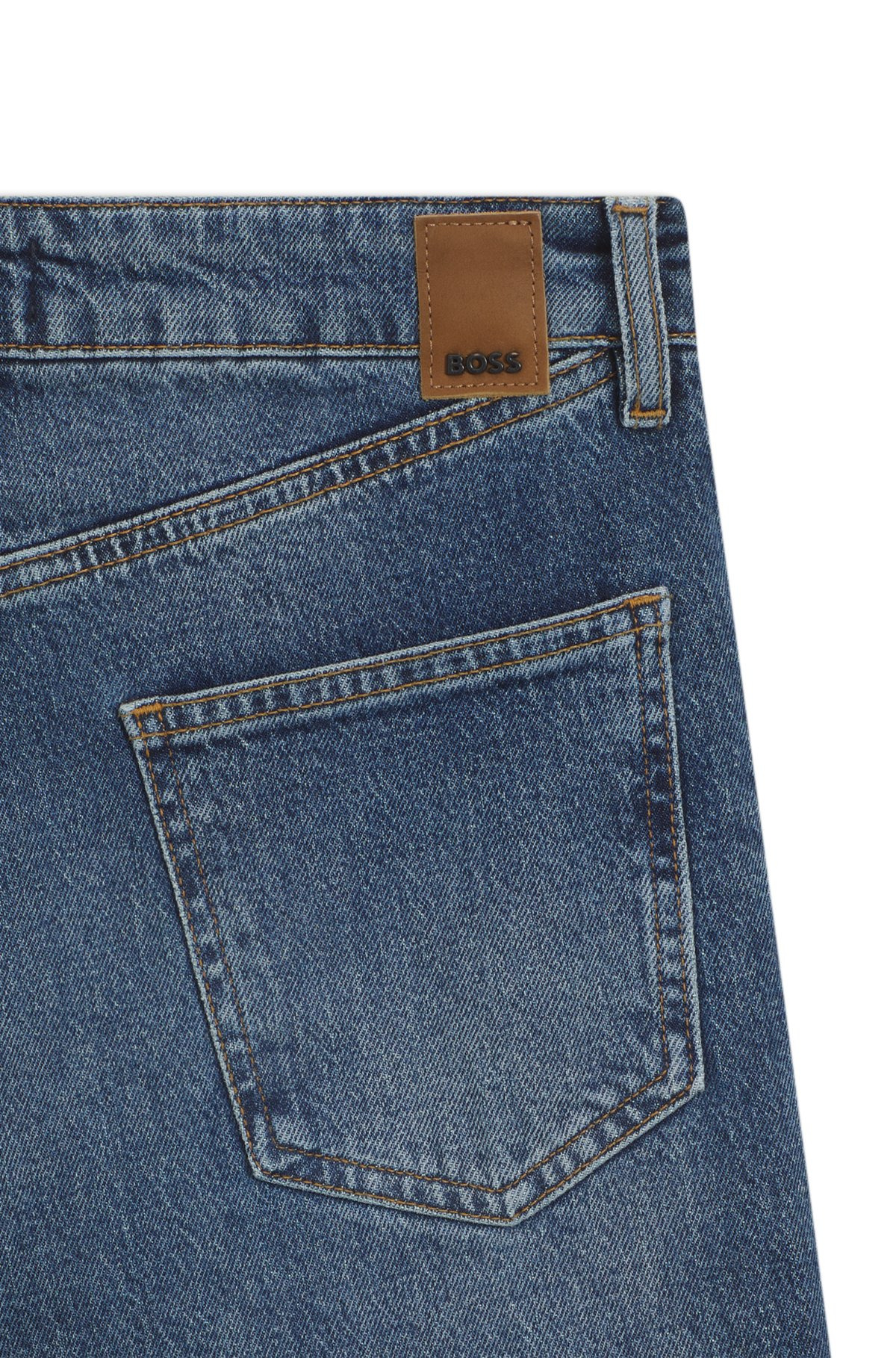 SLIM-FIT JEANS IN BLUE COMFORT-STRETCH DENIM - 6