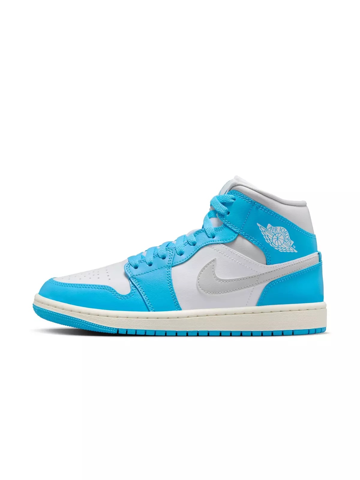 1 Mid "Dk Powder Blue/Neutral Grey/White/Sail" Women's Shoe - 3