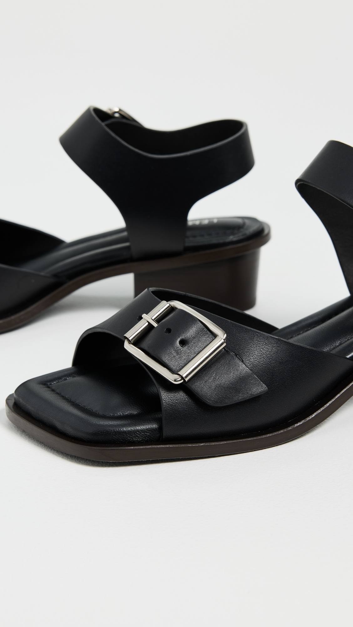 Square Heeled Sandals With Straps - 5