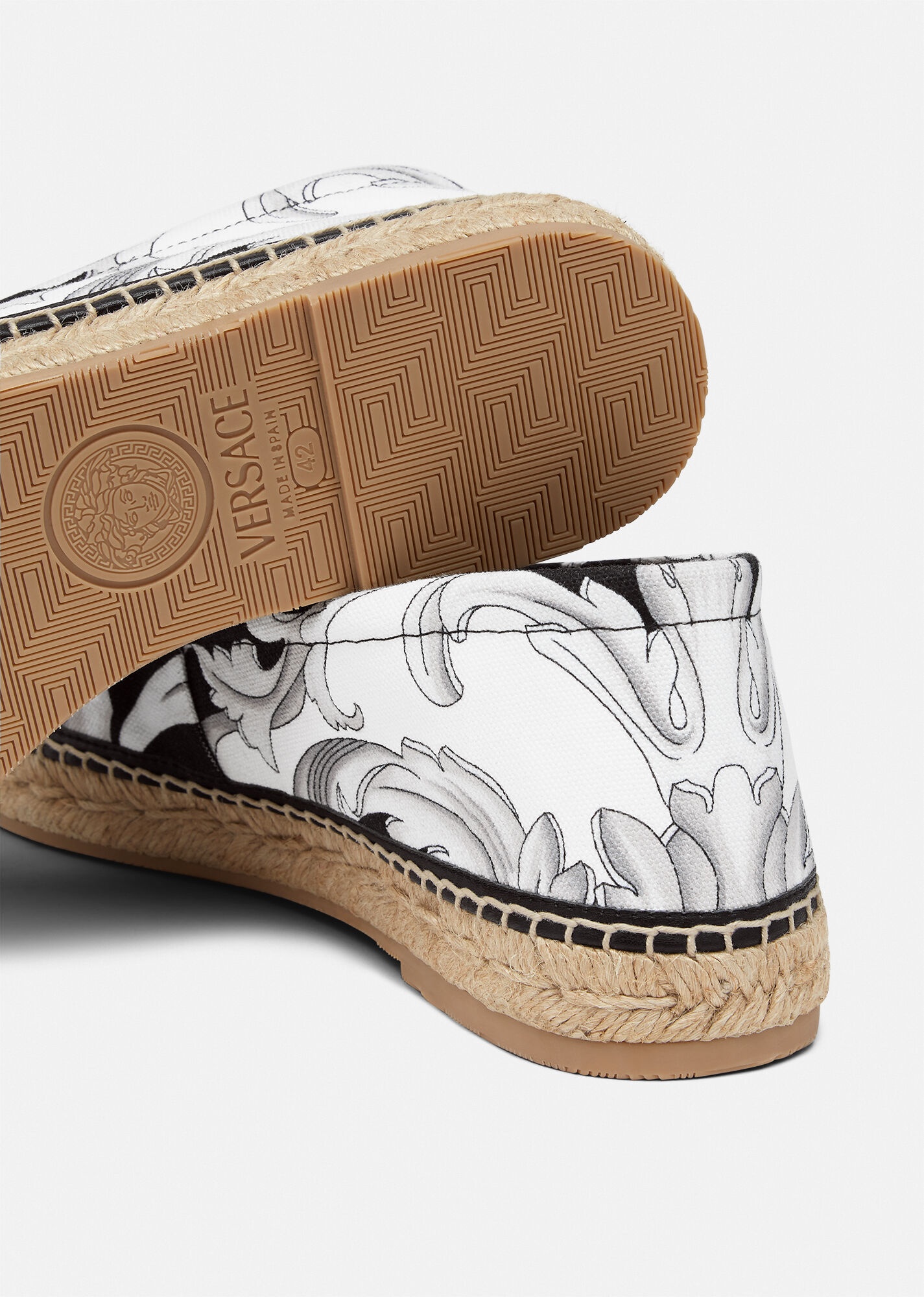 Silver Baroque Espadrilles - 4