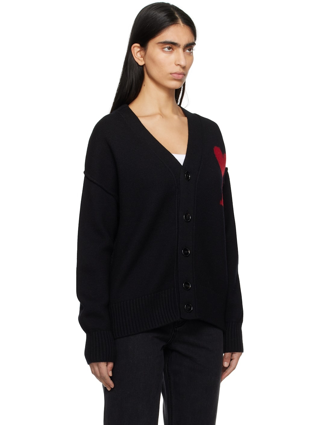 Gray Wool Ami de Coeur Cardigan - 2